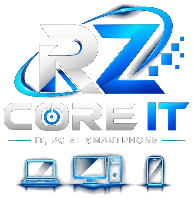 Logo officiel RZ CORE IT, IT PC et Smartphone